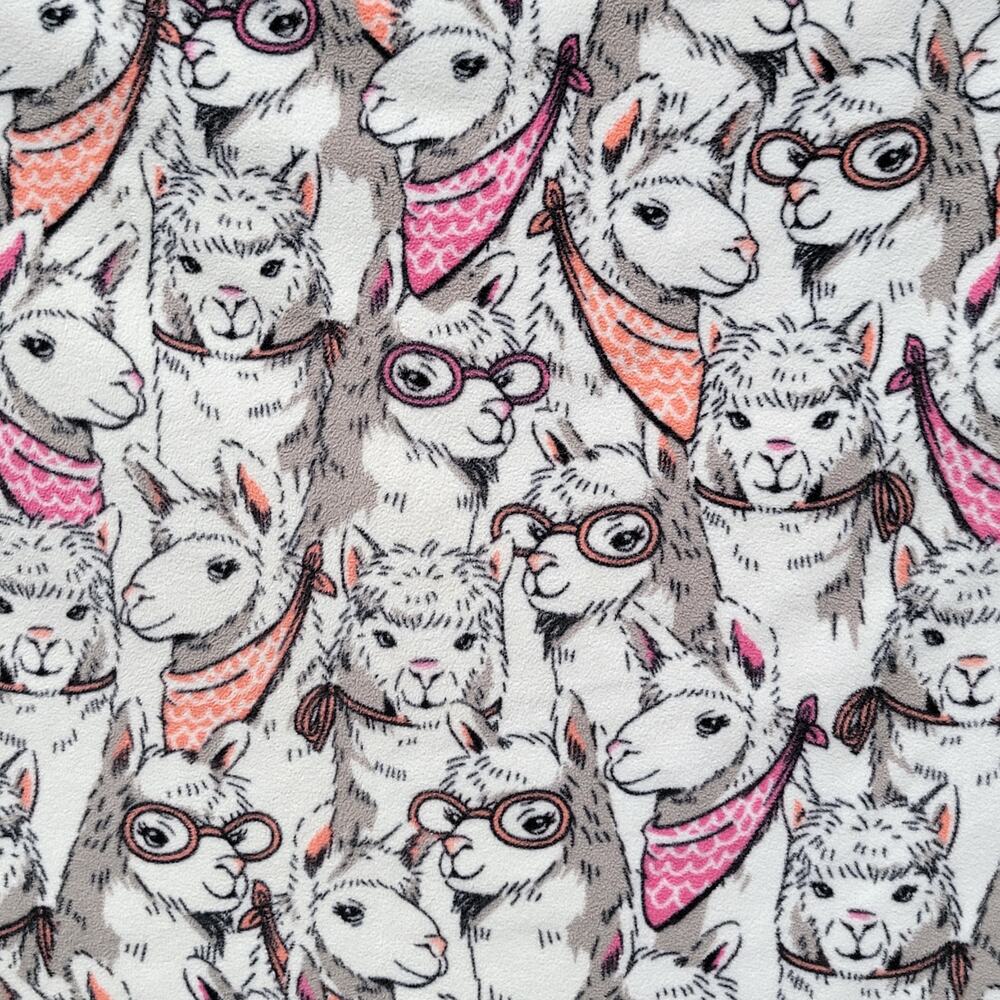 Handmade Llama Fleece Throw